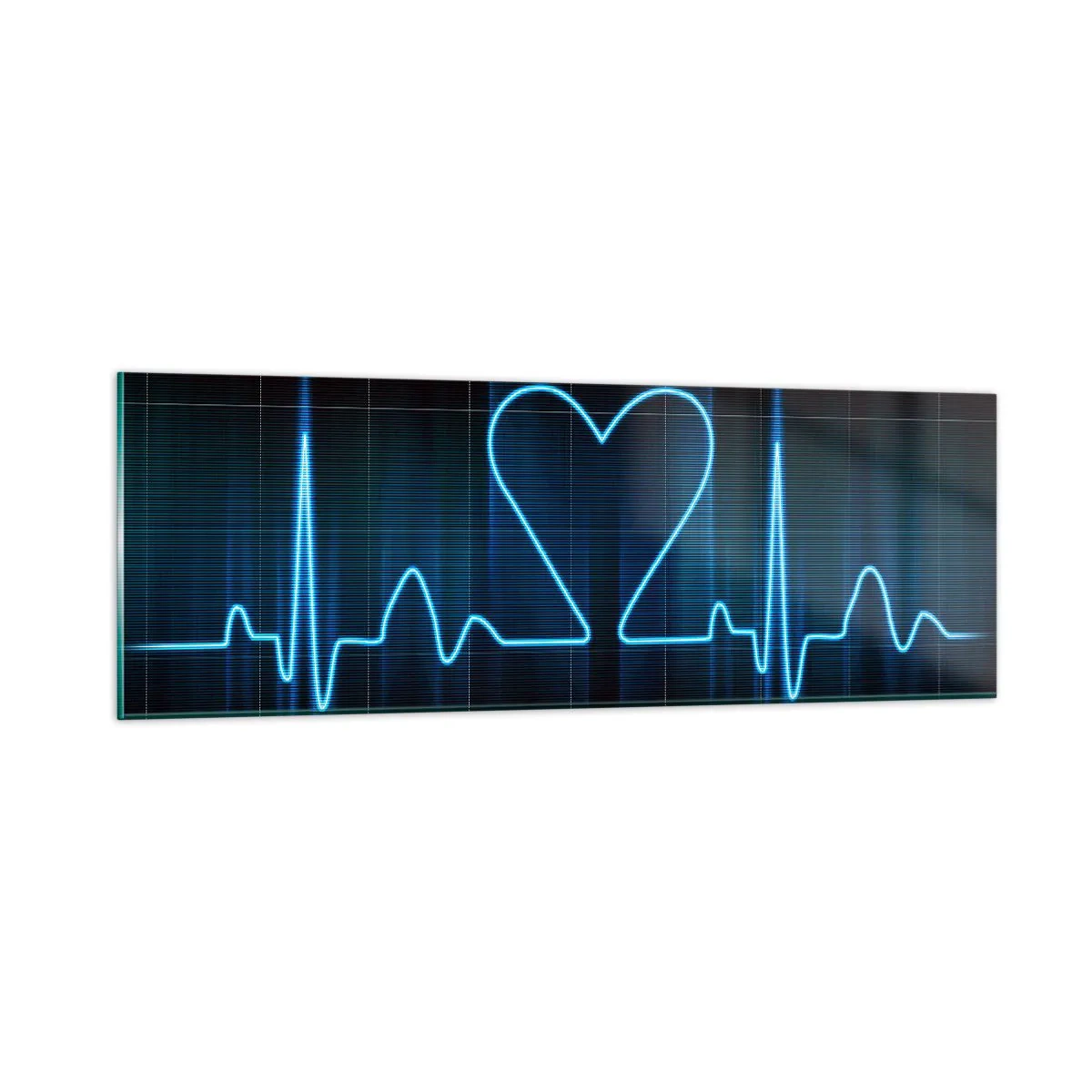 Obraz na skle - V rytme srdca - 90x30 cm