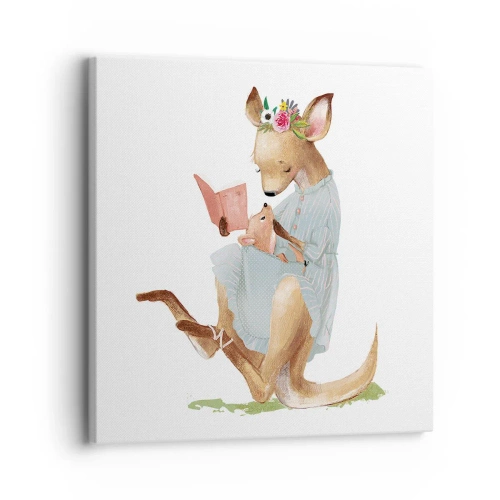 Obraz na plátne - Prečítaj mi, mama - 30x30 cm