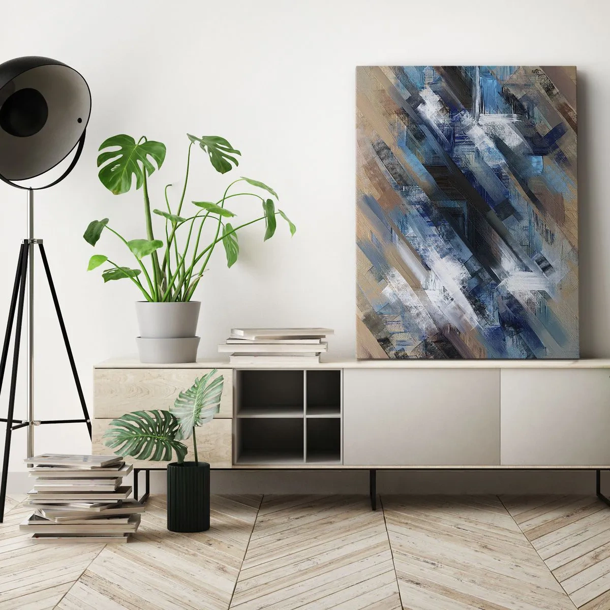 Obraz na plátne - Modrá šikmosť - 50x70 cm