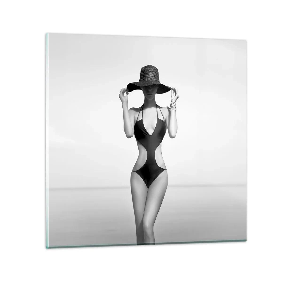Obraz na skle - Volám sa: Elegancia - 30x30 cm