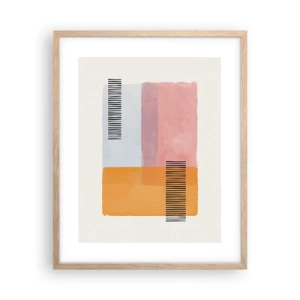 Plagát v ráme zo svetlého duba - Z rohu do rohu - 40x50 cm