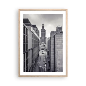 Plagát v ráme zo svetlého duba - Varšavské údolie - 50x70 cm