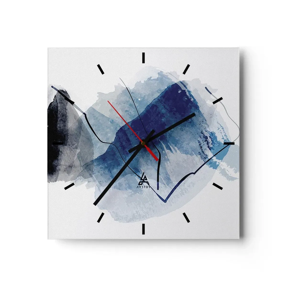 Nástenné hodiny - Ľadová hora - 30x30 cm