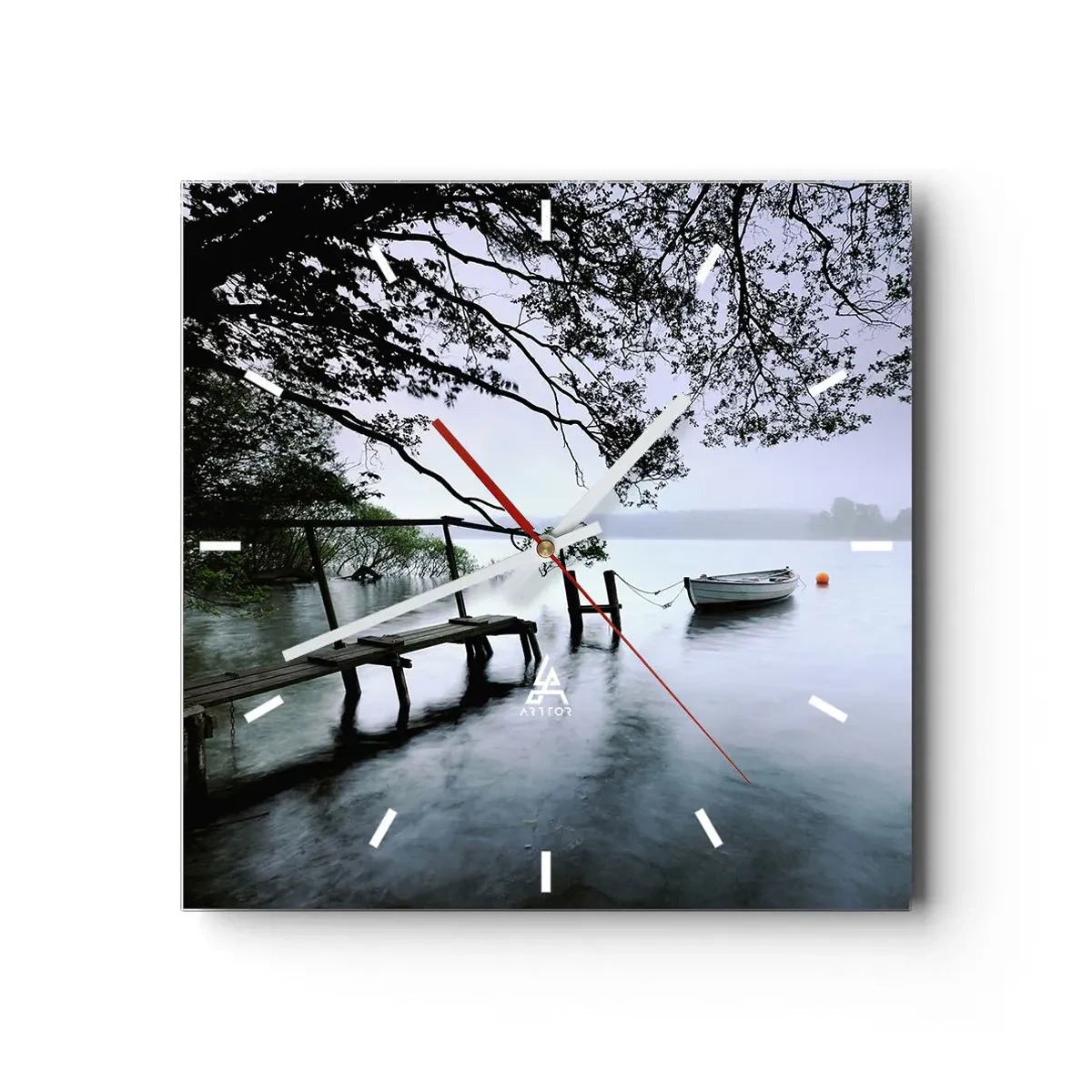 Nástenné hodiny - Už odpočívaš - 40x40 cm