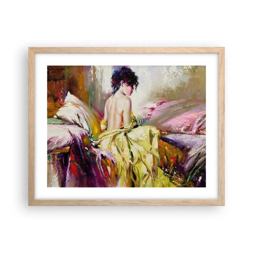 Plagát v ráme zo svetlého duba - Medzi ústami a okrajom pohára - 50x40 cm