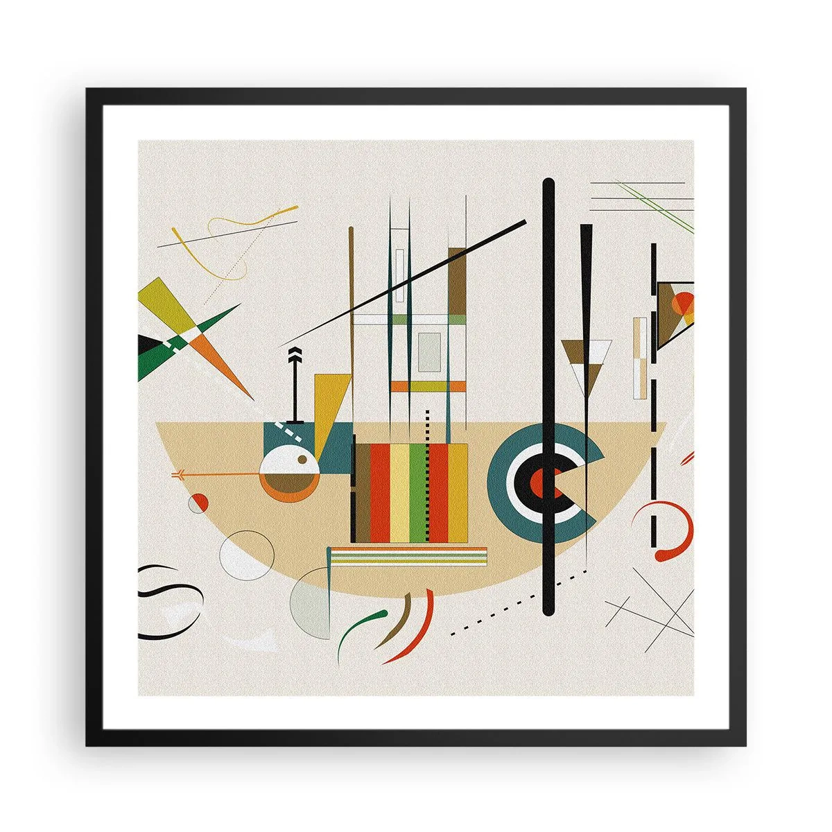 Plagát v čiernom ráme - A svet sa smeje - 60x60 cm