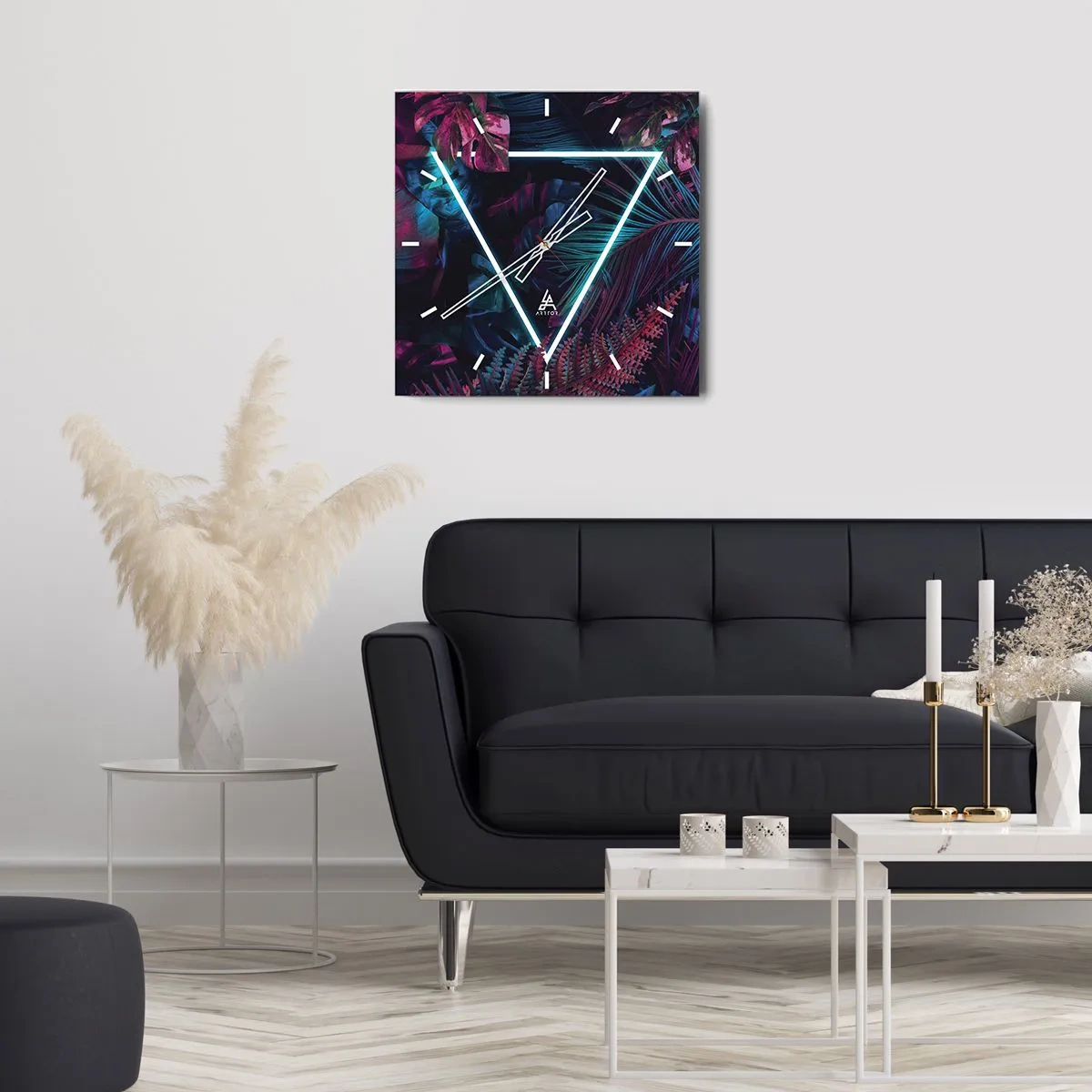 Nástenné hodiny - Záhrada v disco štýle - 40x40 cm