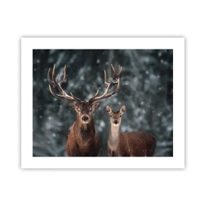 Plagát - Pán lesa so svojou ženou - 50x40 cm