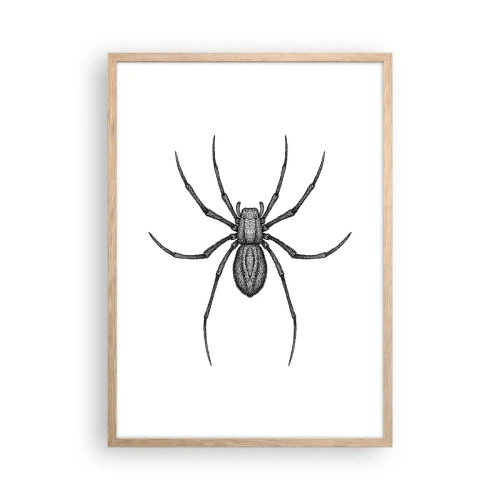 Plagát v ráme zo svetlého duba - Znepokojivá presnosť - 50x70 cm