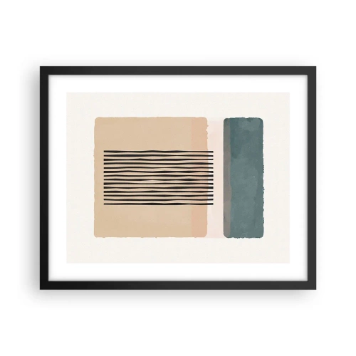 Plagát v čiernom ráme - Všetko v poriadku - 50x40 cm