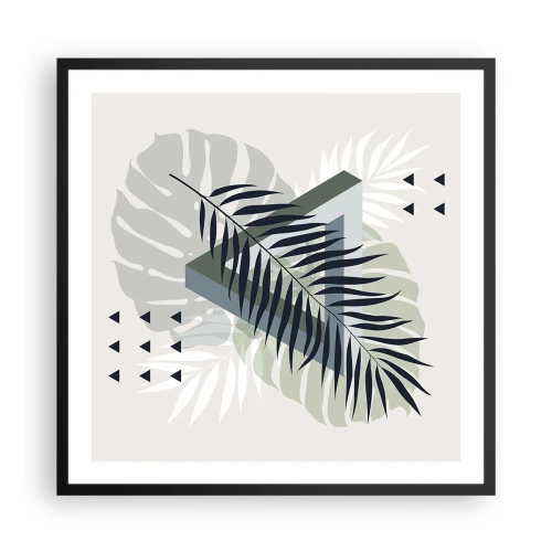 Plagát v čiernom ráme - Príroda a geometria – dva poriadky? - 60x60 cm