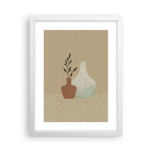 Plagát v bielom ráme - Váza a jej myšlienka - 30x40 cm