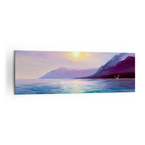 Obraz na plátne - Krištáľ vody a vzduchu - 160x50 cm
