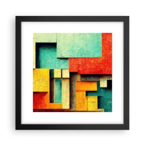 Plagát v čiernom ráme - Festival pravých uhlov - 30x30 cm