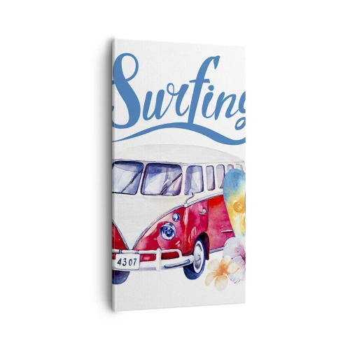 Obraz na plátne - Uhorka - klasika pre surferov - 55x100 cm