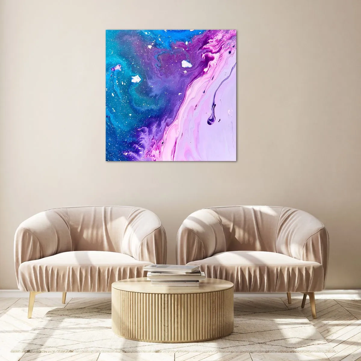 Obraz na skle - Yin a yang - 70x70 cm