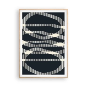 Plagát v ráme zo svetlého duba - Pokus o prelomenie temnoty - 70x100 cm