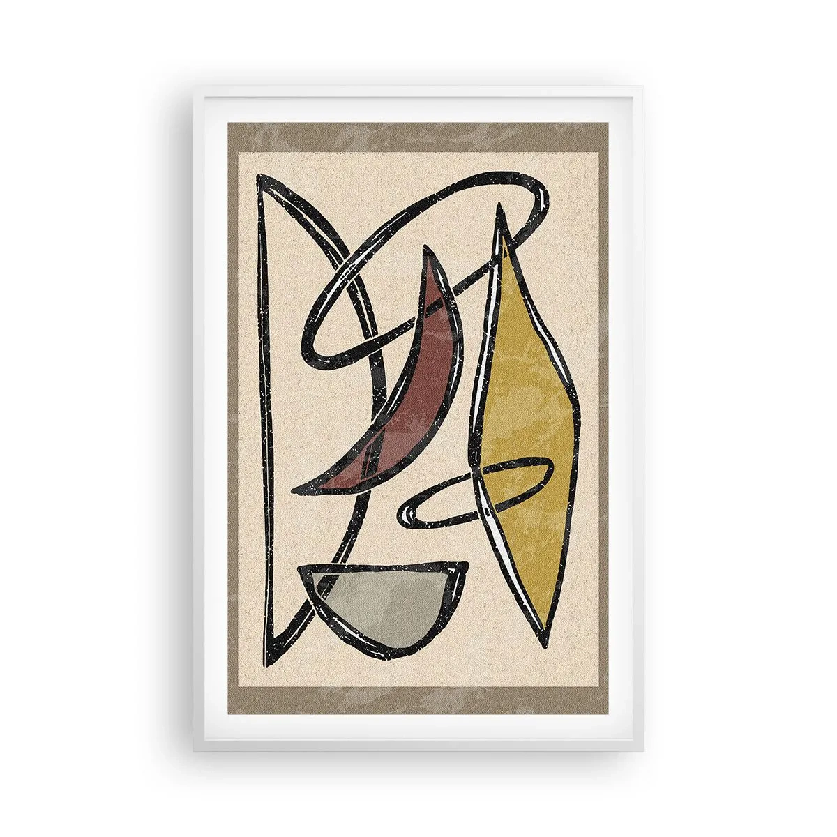 Plagát v bielom ráme - Zvisle a vodorovne - 61x91 cm