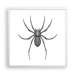 Plagát v bielom ráme - Znepokojivá presnosť - 60x60 cm