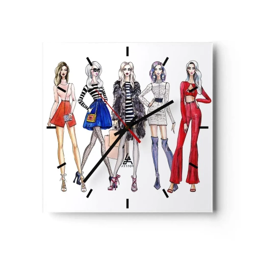 Nástenné hodiny - Every week Fashion Week - 30x30 cm