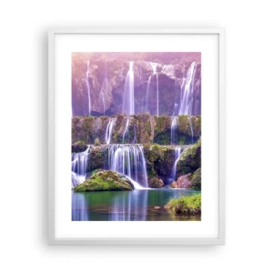 Plagát v bielom ráme - Schody do neba - 40x50 cm