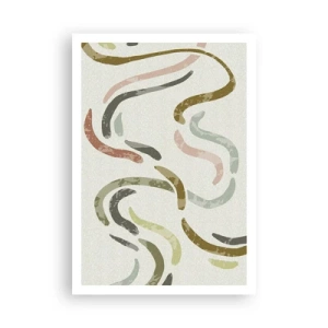 Plagát - Radostný tanec abstrakcie - 70x100 cm