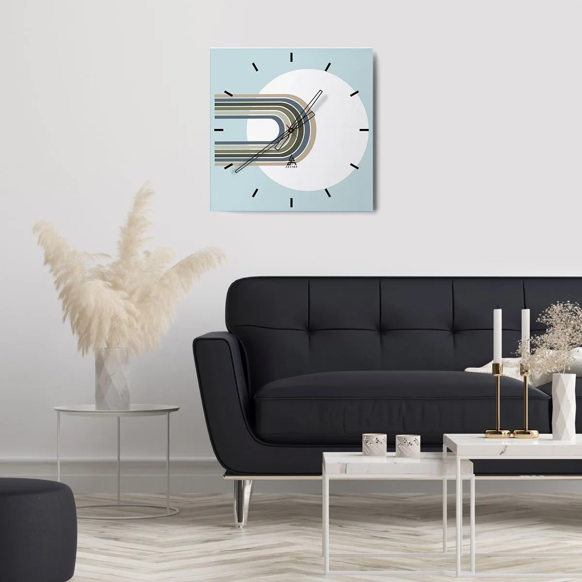 Nástenné hodiny - Neodolateľná príťažlivosť - 40x40 cm