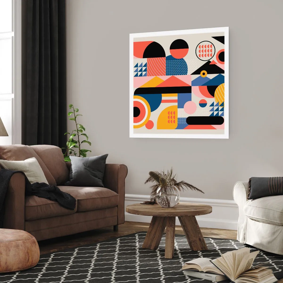 Plagát - Kompozícia: poďme sa hrať - 40x40 cm