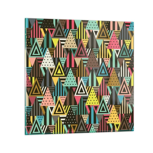 Obraz na skle - V rytme na tri - 30x30 cm
