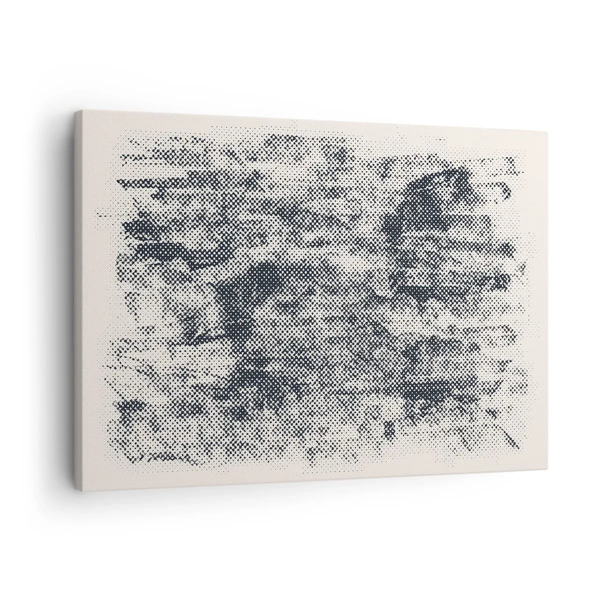 Obraz na plátne - Abstraktná hmlistá kompozícia v odtieňoch sivej - 70x50cm - Hmlistá kompozícia - Moderná nástenná dekorácia do obývacej izby a spálne ARTTOR