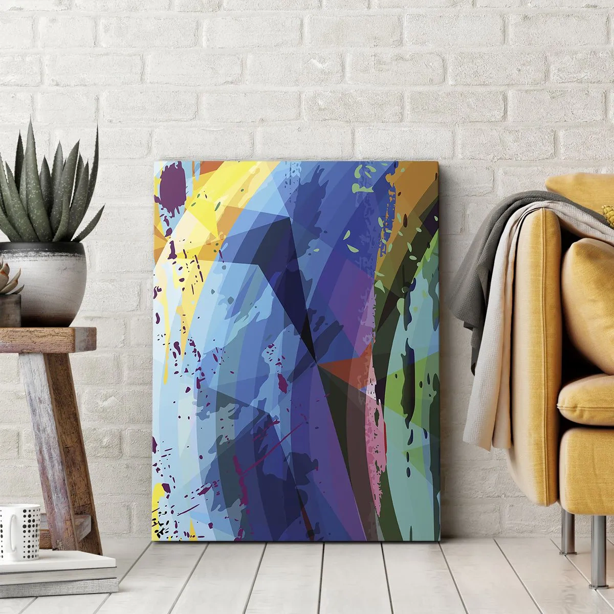 Obraz na plátne - Farebné závraty - 50x70 cm