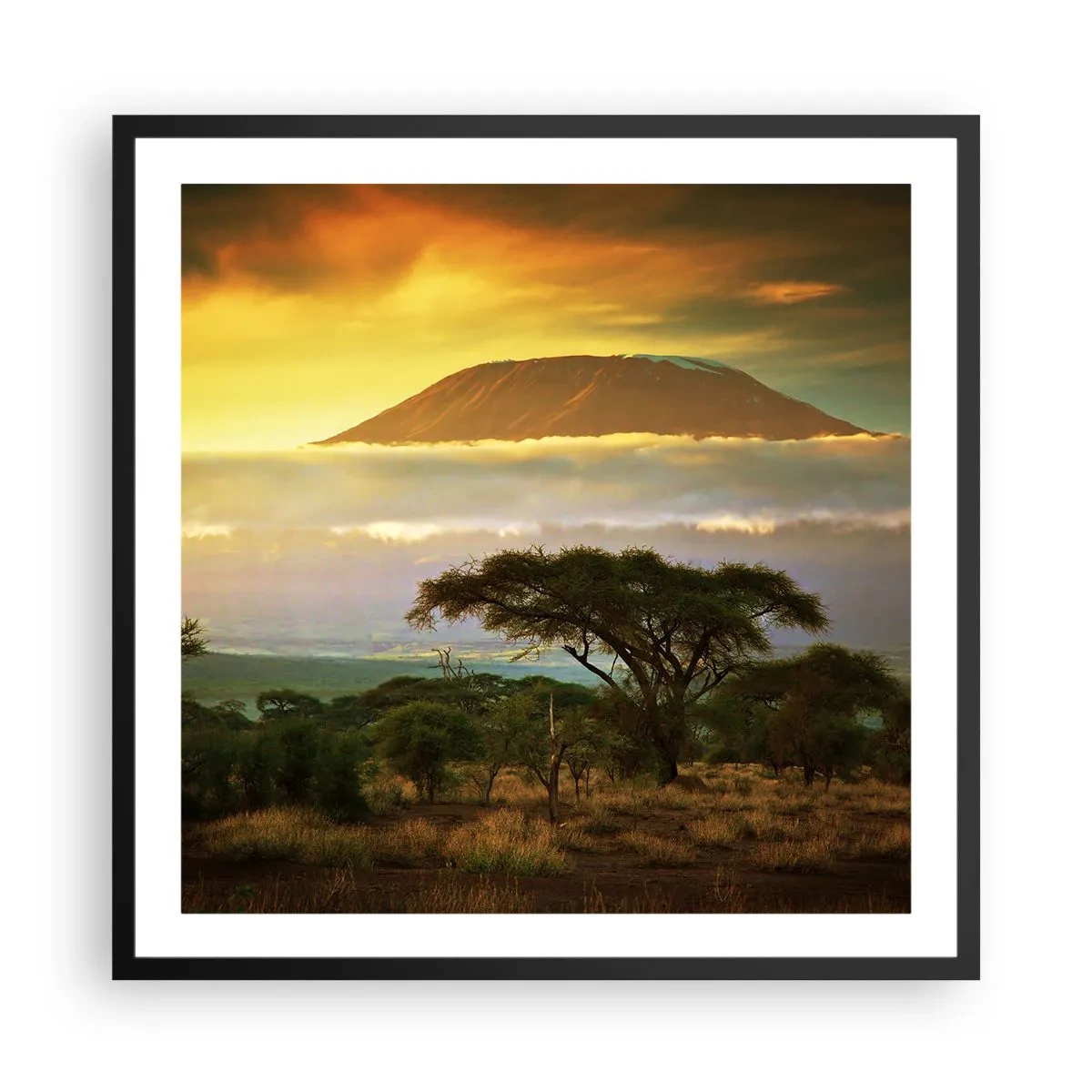 Plagát v čiernom ráme - Sen cestovateľa - 60x60 cm