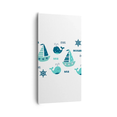 Obraz na plátne - Cez mora a oceány - 65x120 cm