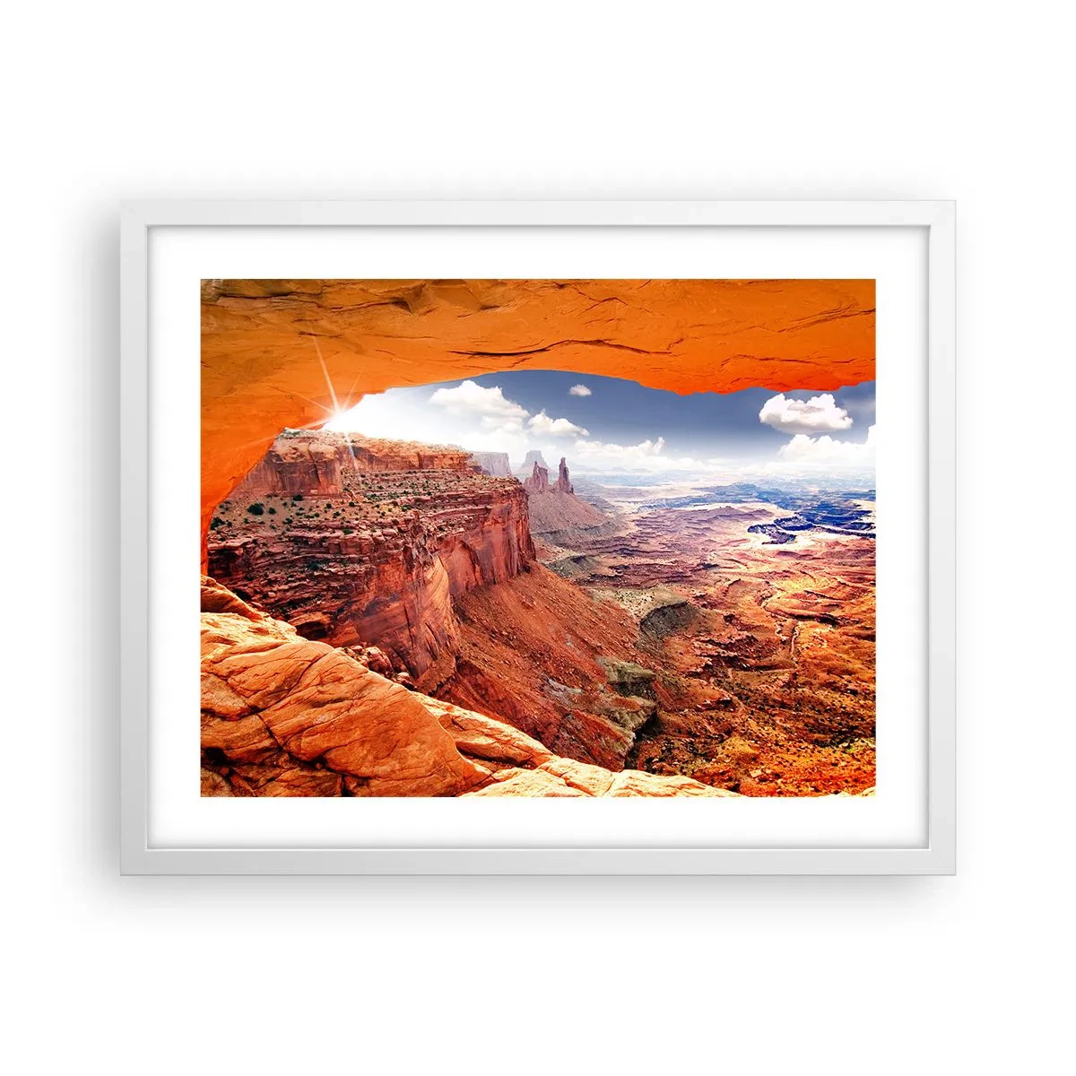 Plagát v bielom ráme - Vytesané samotnou prírodou - 50x40 cm