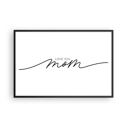 Plagát v čiernom ráme - Veľké dojatie - 91x61 cm