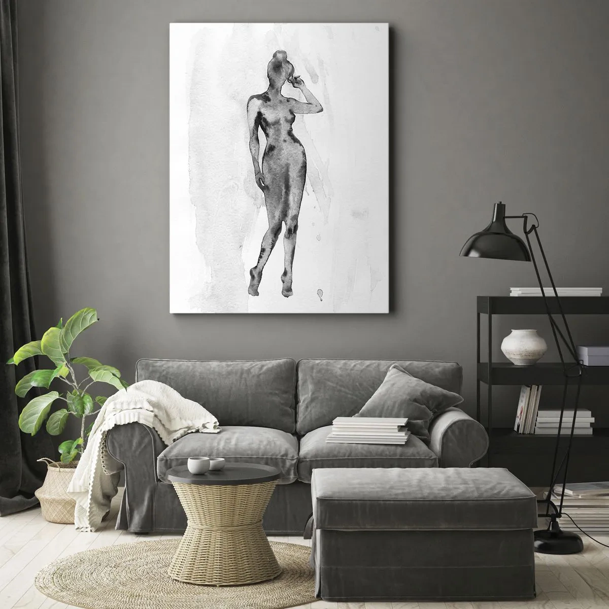 Obraz na plátne - Štúdia o ideáli ženskosti - 45x80 cm