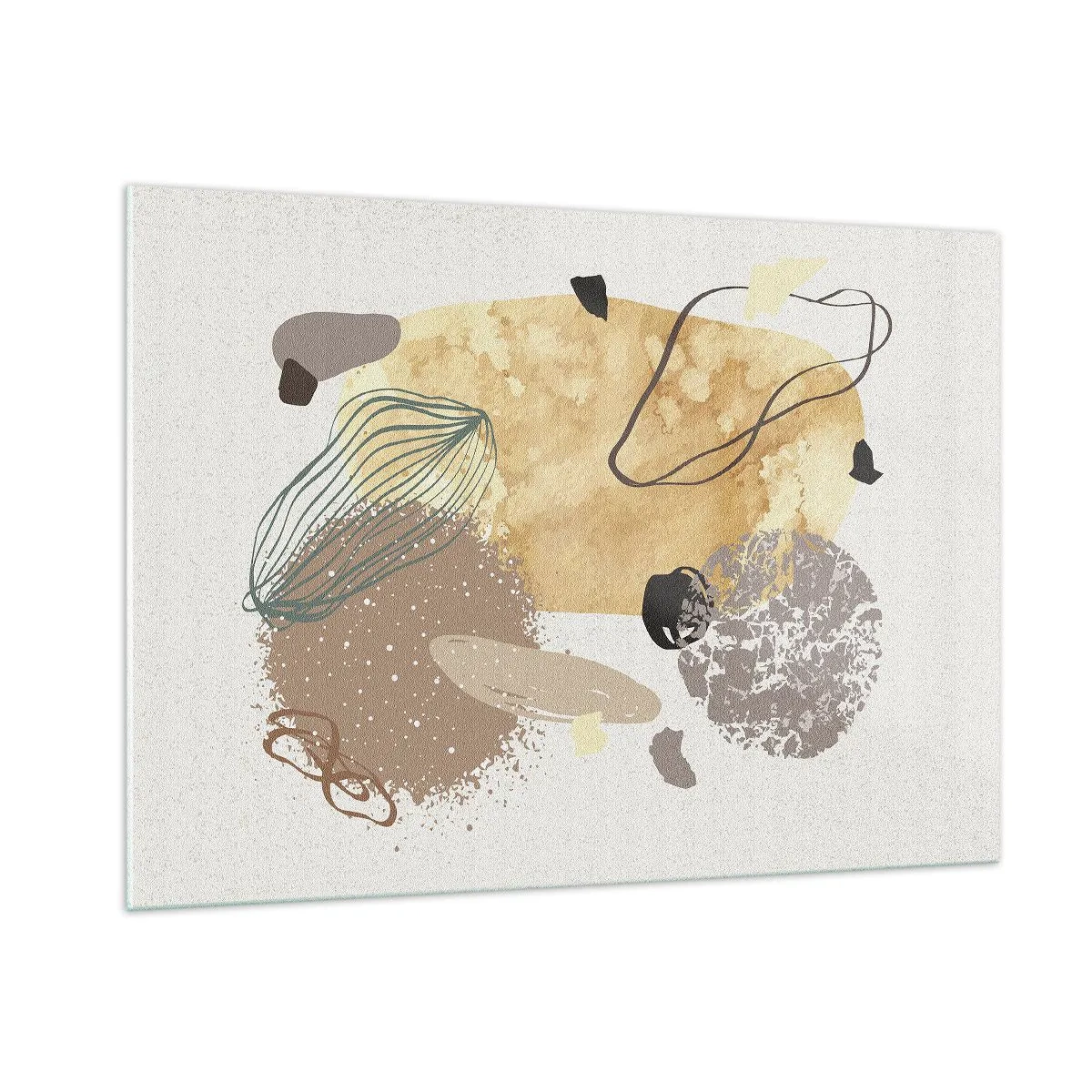 Obraz na skle - Abstraktná slivka - 100x70 cm