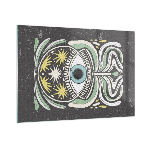 Obraz na skle - Kmeňové rituály - 100x70 cm