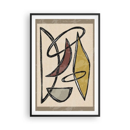 Plagát v čiernom ráme - Zvisle a vodorovne - 61x91 cm
