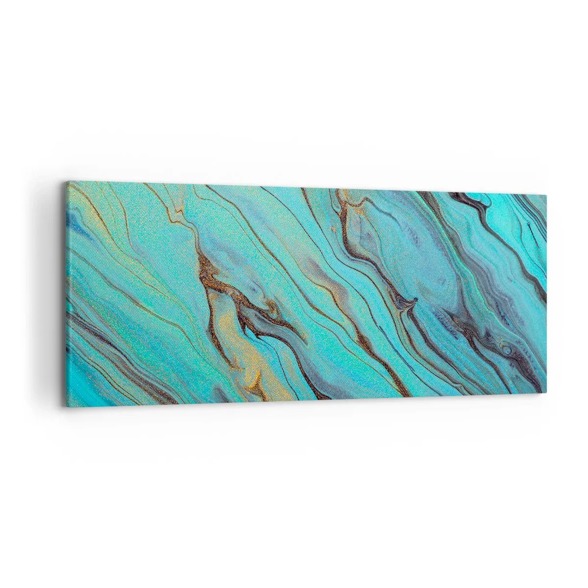 Obraz na plátne - Tyrkysový príliv - 120x50 cm
