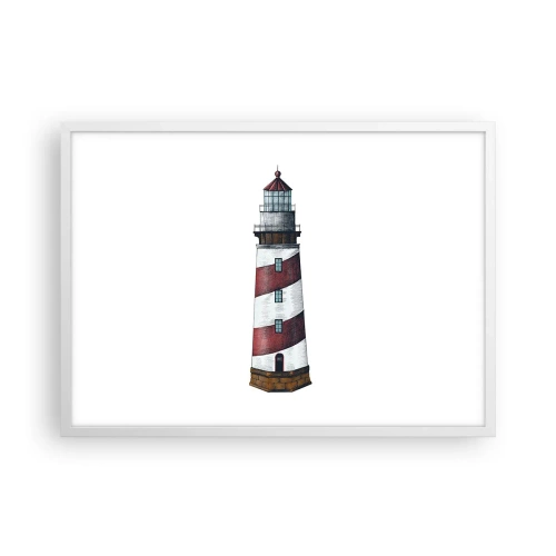 Plagát v bielom ráme - Vždy na stráži - 70x50 cm