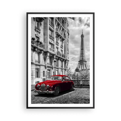 Plagát v čiernom ráme - Dravec v meste - 70x100 cm