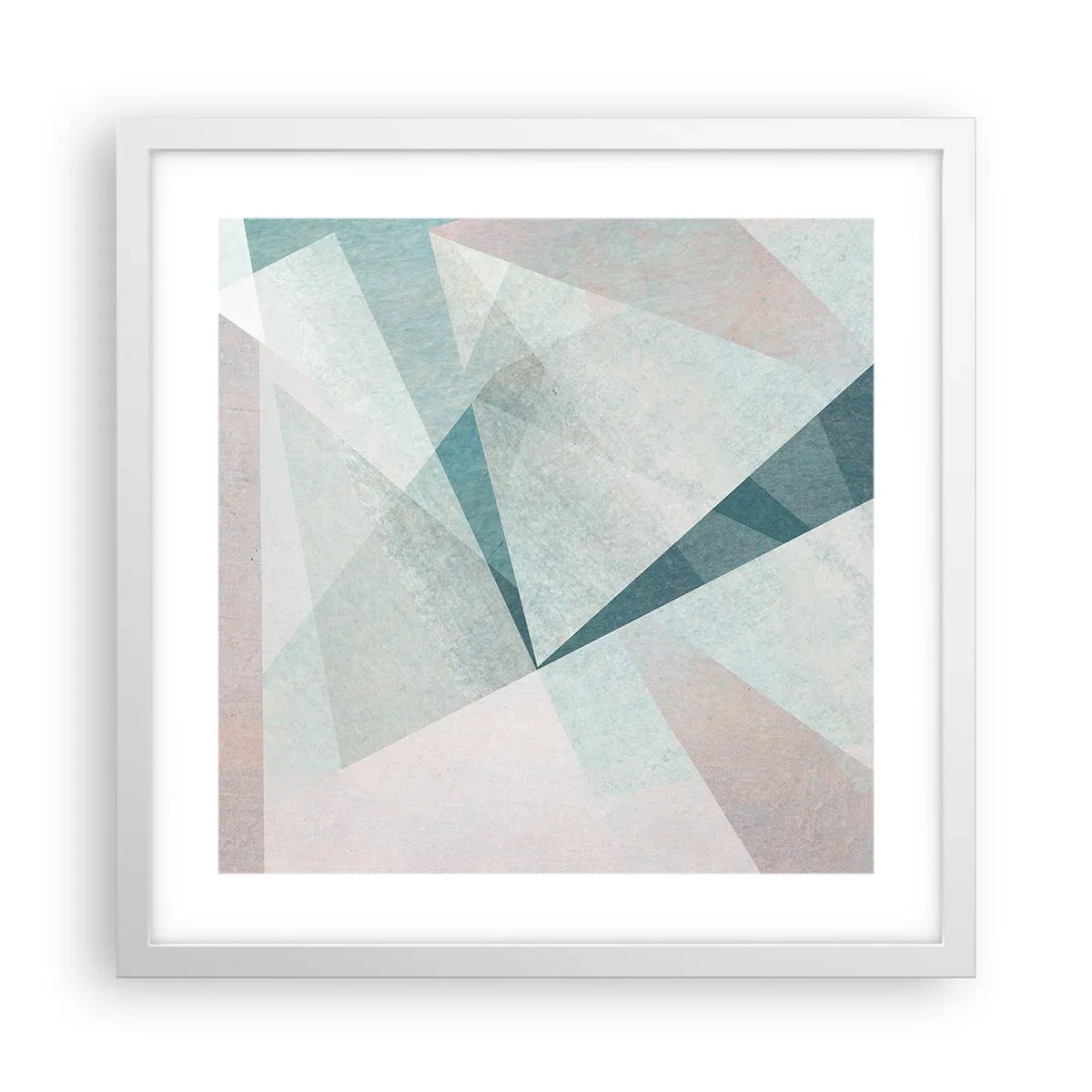 Plagát v bielom ráme - V kľude, ale dynamicky - 40x40 cm