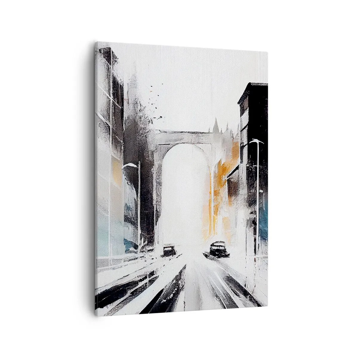Obraz na plátne - Štúdia mesta: architektúra a pohyb - 50x70 cm