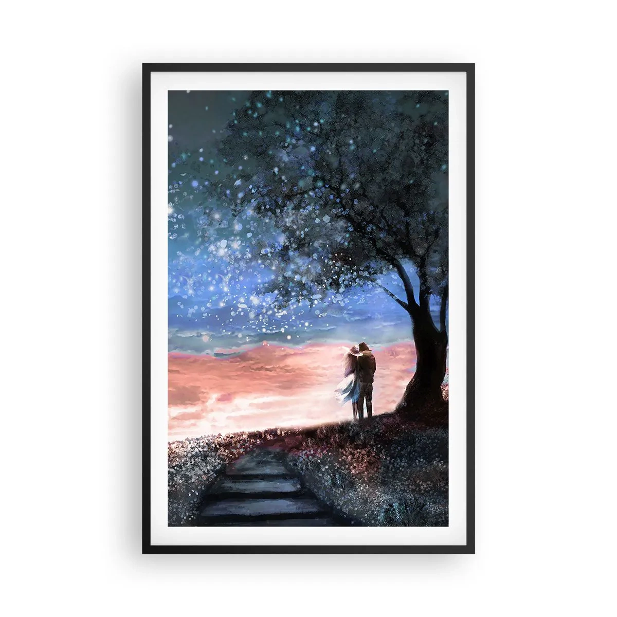 Plagát v čiernom ráme - Hviezdicovité predstavenie - 61x91 cm