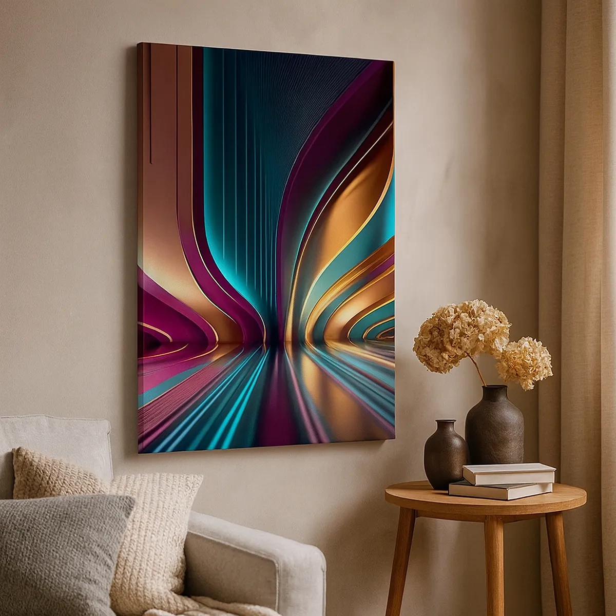 Obraz na plátne - Architektúra svetla - 50x70 cm