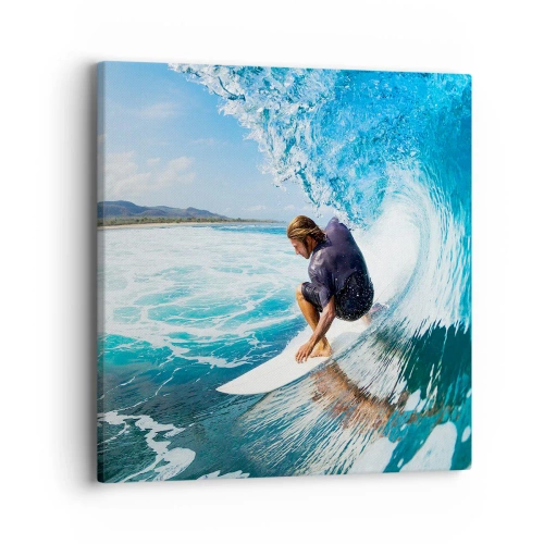 Obraz na plátne - Tancujúci s vlnami - 40x40 cm