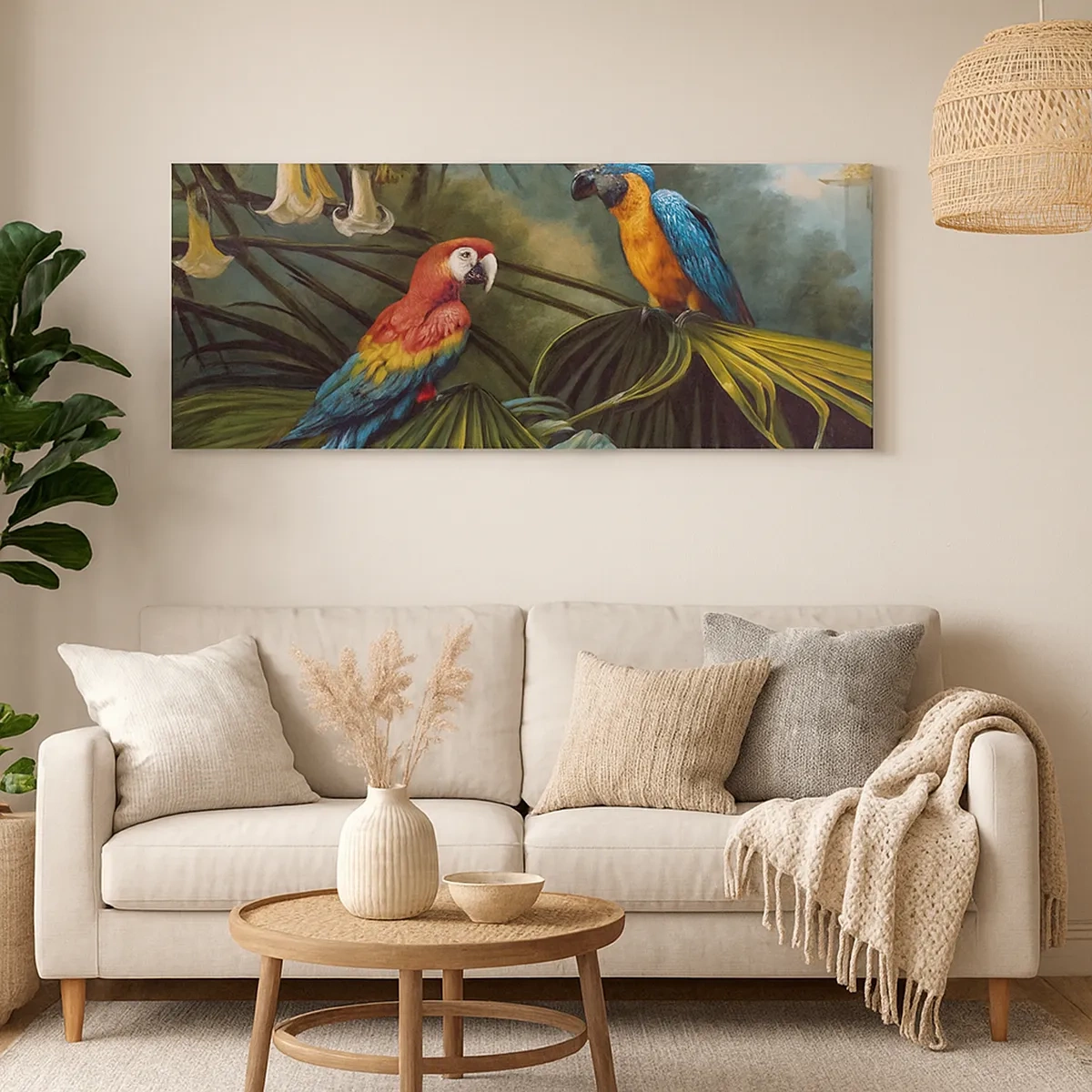 Obraz na plátne - Romantizmus v trópoch - 30x30 cm