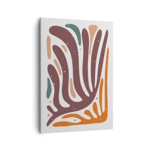 Obraz na plátne - Organická a radiálna kompozícia - 50x70 cm