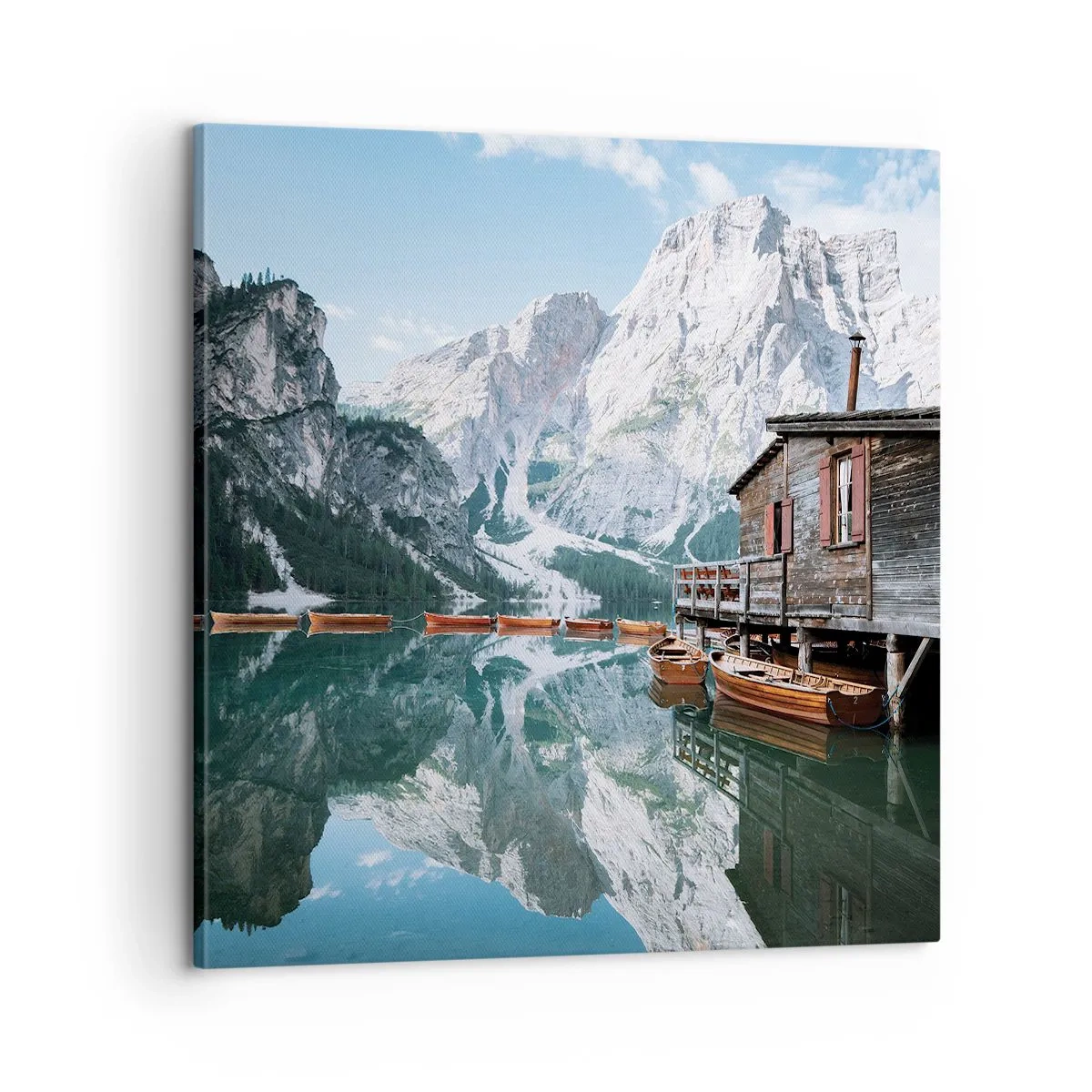 Obraz na plátne - Kryštalické, horské ráno - 60x60 cm